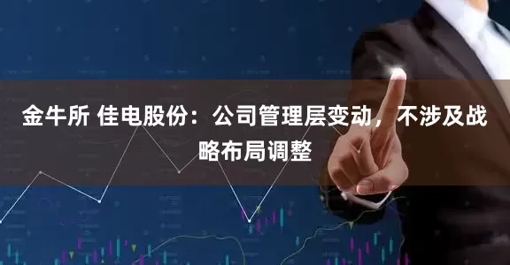 金牛所 佳电股份：公司管理层变动，不涉及战略布局调整