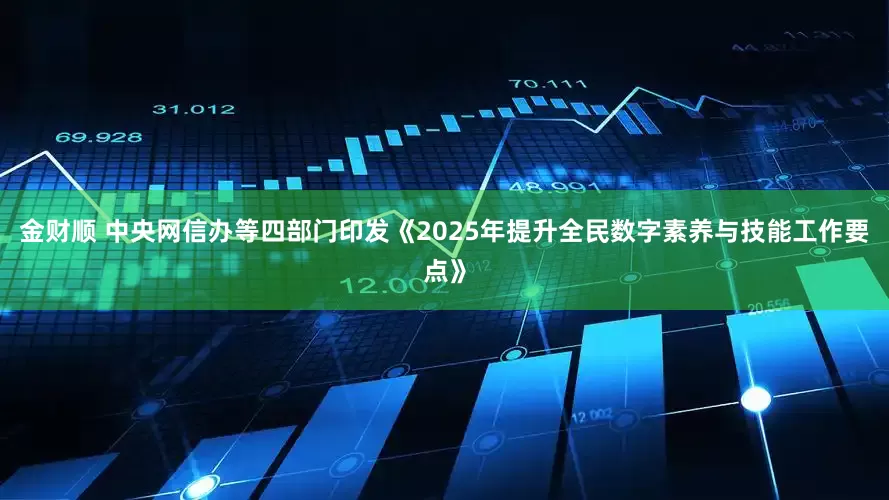 金财顺 中央网信办等四部门印发《2025年提升全民数字素养与技能工作要点》